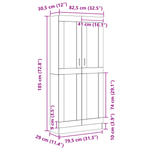 Casa si Gradina - Mobilier - Biblioteci si rafturi - Biblioteci - Biblioteci, 2 buc. stejar negru 82,5x30,5x185 cm lemn prelucrat - Infinity.ro