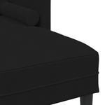Casa si Gradina - Mobilier - Canapele si coltare - Canapele - Canapea de gradina  cu banca si perne in forma de L din catifea neagra - Infinity.ro