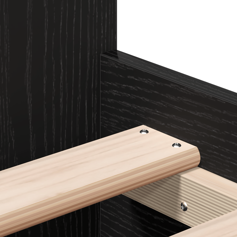 Casa si Gradina - Mobilier - Paturi si accesorii - Paturi - Cadru de pat fara saltea, stejar negru, 100x200 cm, lemn - Infinity.ro