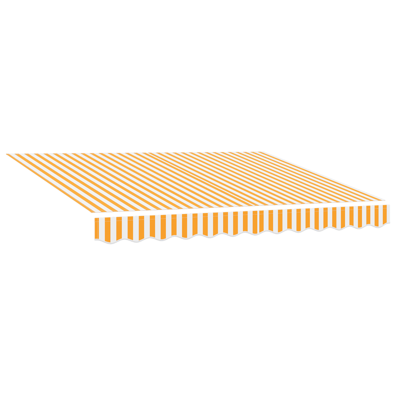 Casa si Gradina - Gradina si terasa - Umbrele si pavilioane - Umbrele - Copertina retractabila manuala galbena si alba 300x250 cm - Infinity.ro