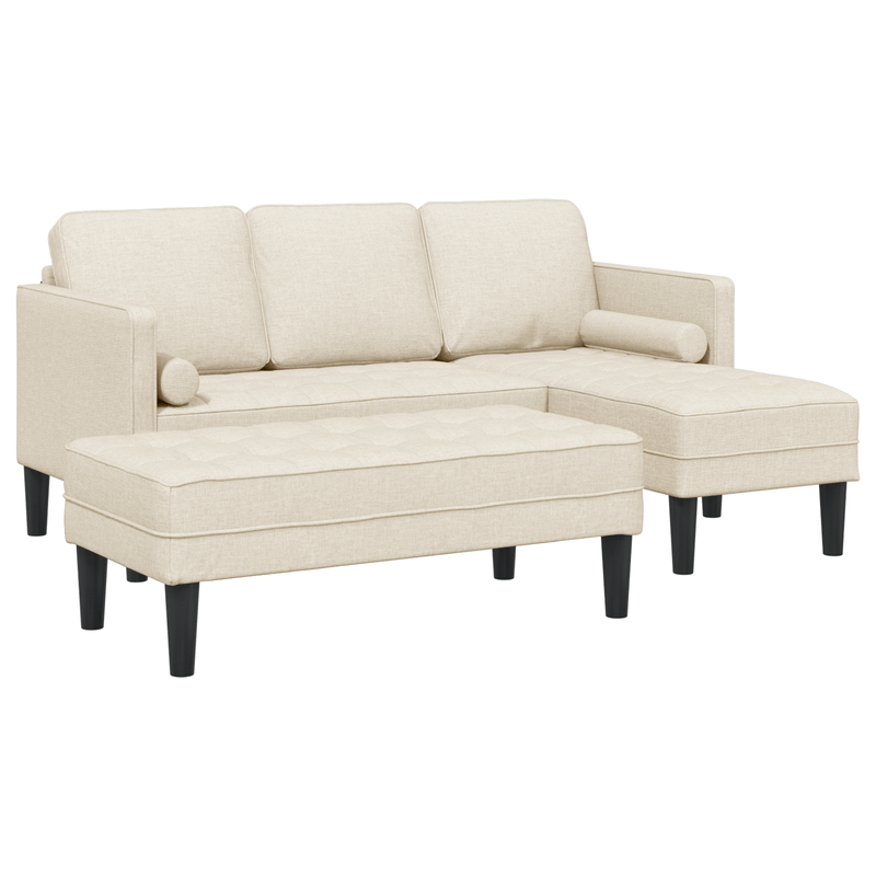 Casa si Gradina - Mobilier - Canapele si coltare - Canapele - Set Canapea 2 Piese cu Perne din In - Infinity.ro