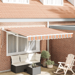 Casa si Gradina - Gradina si terasa - Umbrele si pavilioane - Umbrele - Copertina manuala retractabila cu dungi colorate 300x250 cm - Infinity.ro