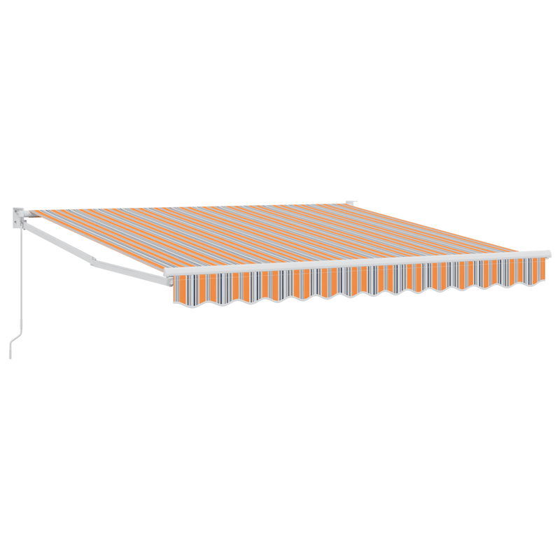 Casa si Gradina - Gradina si terasa - Umbrele si pavilioane - Umbrele - Copertina manuala retractabila cu dungi colorate 300x250 cm - Infinity.ro