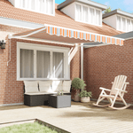 Casa si Gradina - Gradina si terasa - Umbrele si pavilioane - Umbrele - Copertina manuala retractabila cu dungi colorate 300x250 cm - Infinity.ro