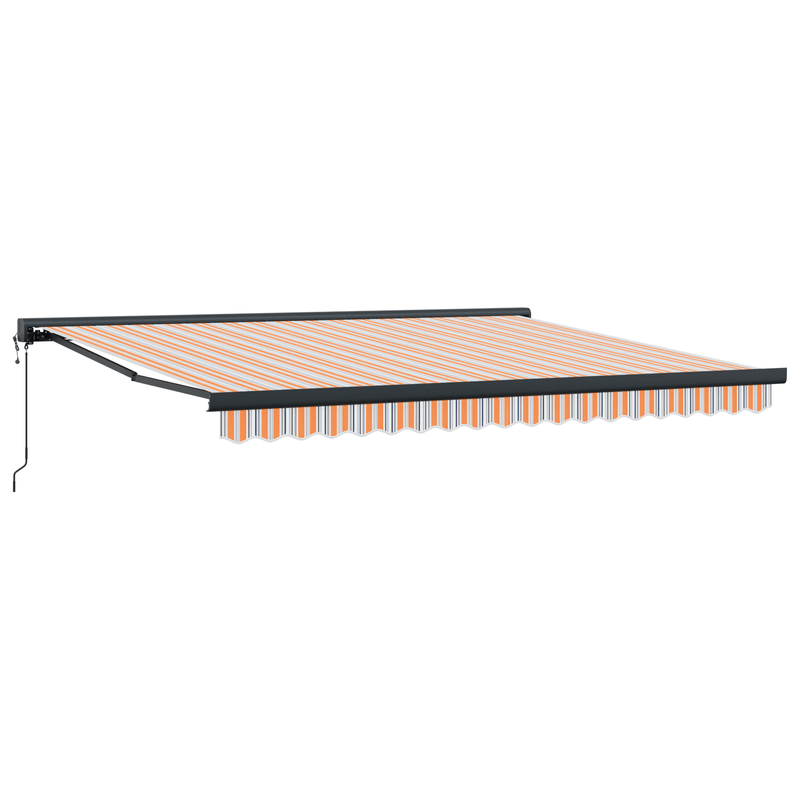 Casa si Gradina - Gradina si terasa - Umbrele si pavilioane - Pavilioane - Awning Retractabil Automatic cu Dungi Multicolore 400x300 cm - Infinity.ro