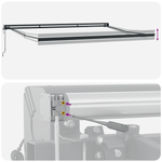 Casa si Gradina - Gradina si terasa - Umbrele si pavilioane - Pavilioane - Awning Retractabil Automatic cu Dungi Multicolore 400x300 cm - Infinity.ro