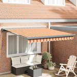 Casa si Gradina - Gradina si terasa - Umbrele si pavilioane - Umbrele - Copertina retractabila automata Galbena si Portocalie 350x250 cm - Infinity.ro