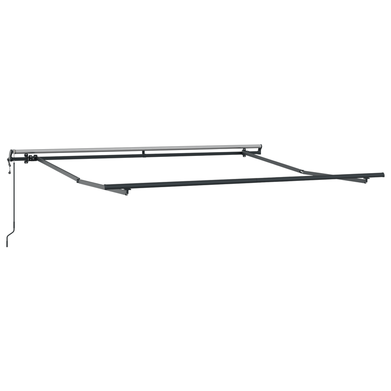 Casa si Gradina - Gradina si terasa - Umbrele si pavilioane - Umbrele - Copertina retractabila automata cu Dungi Colorate 350x250 cm - Infinity.ro