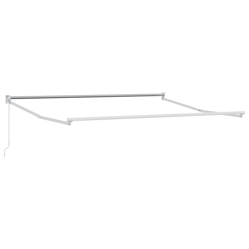 Casa si Gradina - Gradina si terasa - Umbrele si pavilioane - Umbrele - Copertina retractabila manuala Dunga rosie si alba 350x250 cm - Infinity.ro