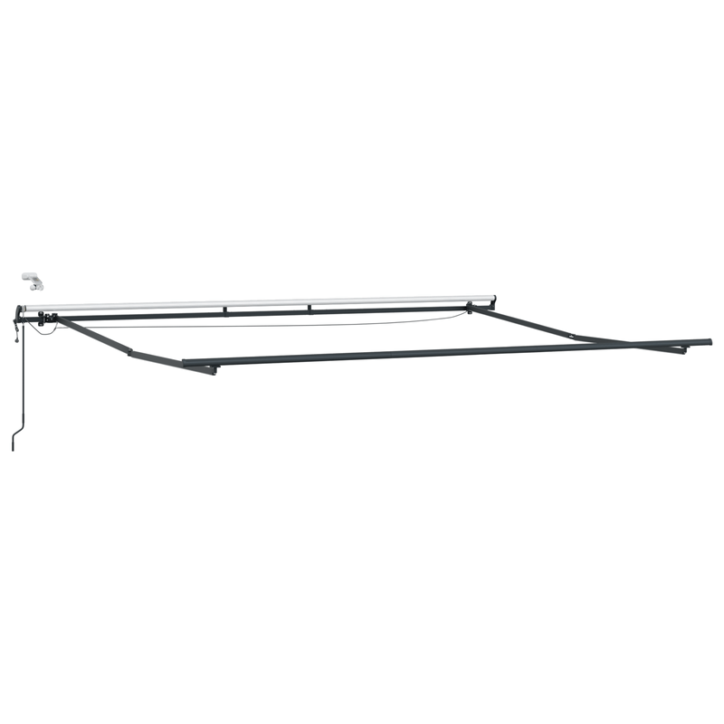 Casa si Gradina - Gradina si terasa - Umbrele si pavilioane - Umbrele - Copertina retractabila automata  cu LED Alb 500x350 cm - Infinity.ro