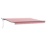 Casa si Gradina - Gradina si terasa - Umbrele si pavilioane - Umbrele - Copertina retractabila automata cu LED Rosie si Alba 400x300 cm - Infinity.ro