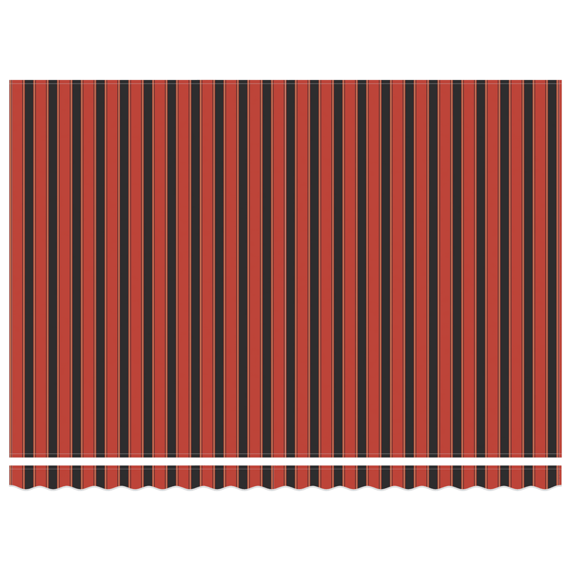 Casa si Gradina - Gradina si terasa - Umbrele si pavilioane - Pavilioane - Marchiza retractabila manuala cu LED portocalie si maro 450x300 cm - Infinity.ro