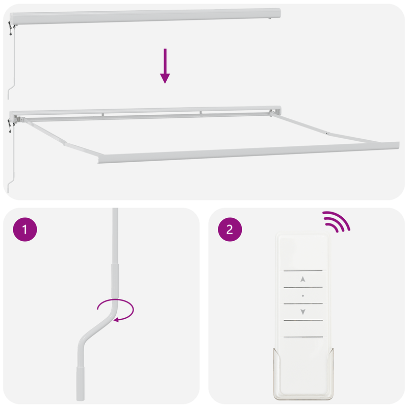 Casa si Gradina - Gradina si terasa - Umbrele si pavilioane - Pavilioane - Marchiza retractabila automata cu dungi colorate 400x300 cm - Infinity.ro