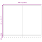 Casa si Gradina - Gradina si terasa - Umbrele si pavilioane - Pavilioane - marchiza automata retractabila cu dungi multicolore 400x300 cm - Infinity.ro