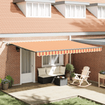 Casa si Gradina - Gradina si terasa - Umbrele si pavilioane - Pavilioane - Pergola retractabila automata LED galben-portocalie, 450x300 cm - Infinity.ro