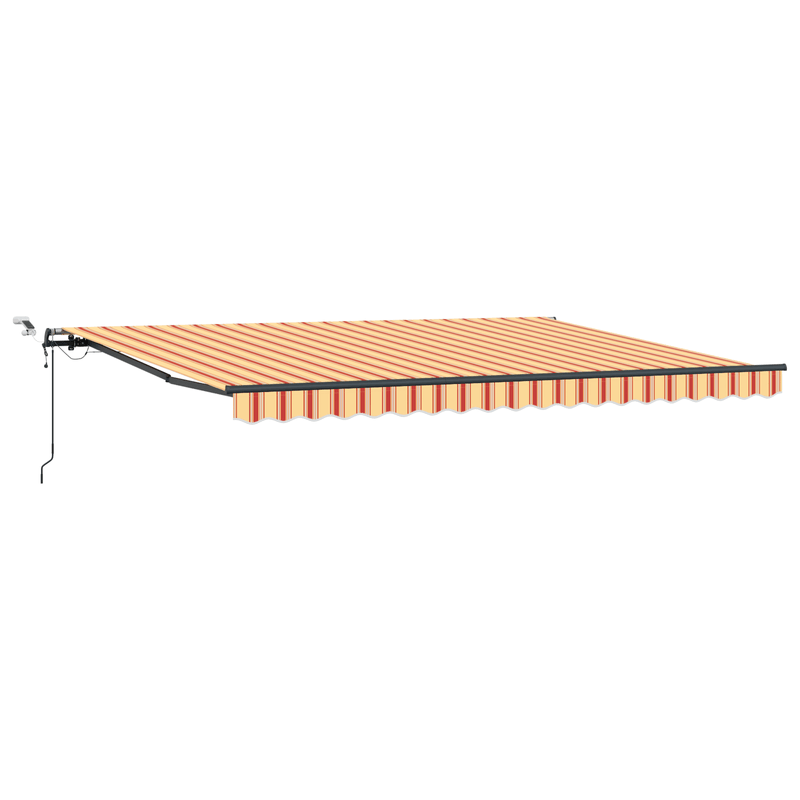 Casa si Gradina - Gradina si terasa - Umbrele si pavilioane - Pavilioane - Pergola retractabila automata LED galben-portocalie, 450x300 cm - Infinity.ro