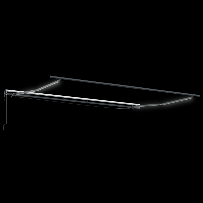 Casa si Gradina - Gradina si terasa - Umbrele si pavilioane - Pavilioane - Pergola retractabila automata LED galben-portocalie, 450x300 cm - Infinity.ro