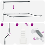 Casa si Gradina - Gradina si terasa - Umbrele si pavilioane - Pavilioane - Pergola retractabila automata LED galben-portocalie, 450x300 cm - Infinity.ro