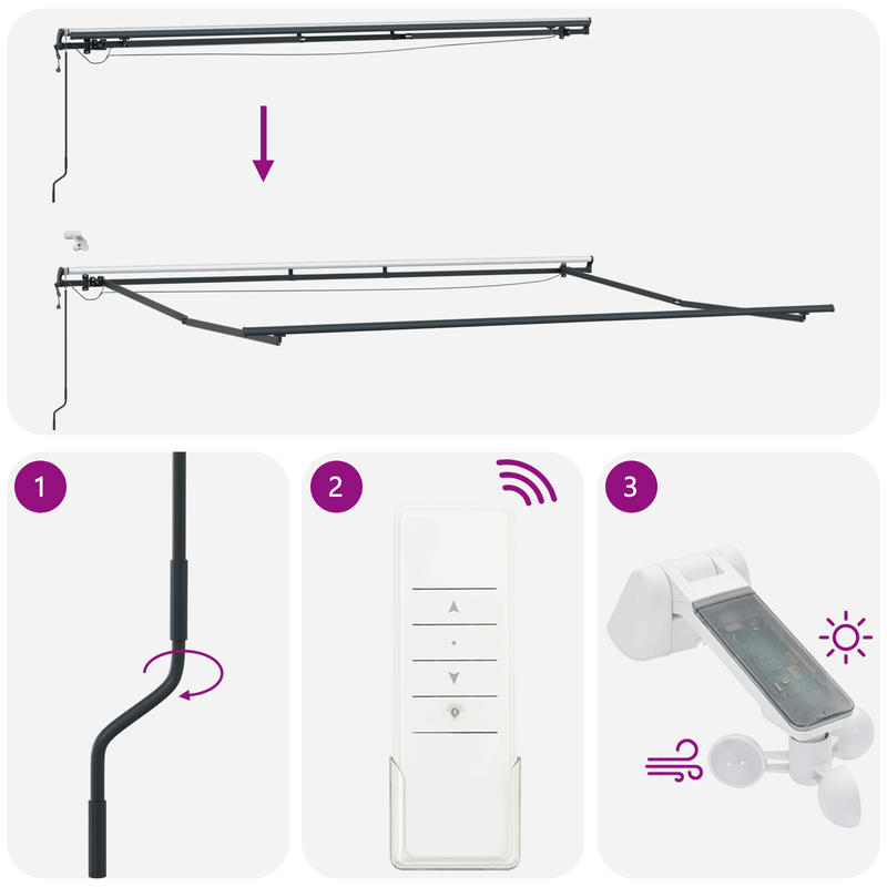 Casa si Gradina - Gradina si terasa - Umbrele si pavilioane - Pavilioane - Marchiza retractabila automata cu LED portocalie si maro, 450x300 cm - Infinity.ro
