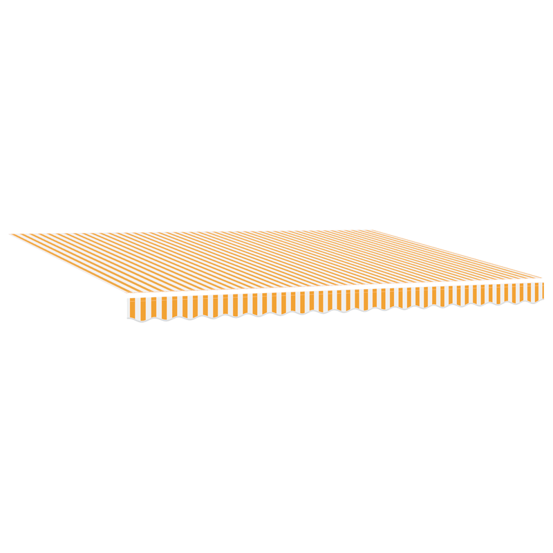 Casa si Gradina - Gradina si terasa - Umbrele si pavilioane - Umbrele - Copertina retractabila automata portocalie si alba 450x300 cm - Infinity.ro