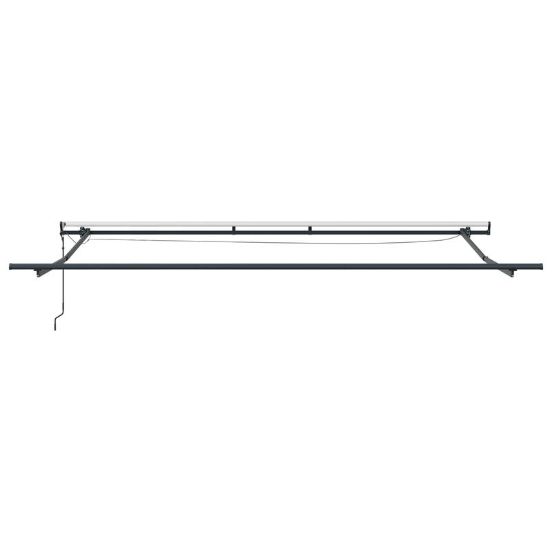 Casa si Gradina - Gradina si terasa - Umbrele si pavilioane - Umbrele - Copertina retractabila automata  cu LED Verde si Alb 450x350 cm - Infinity.ro