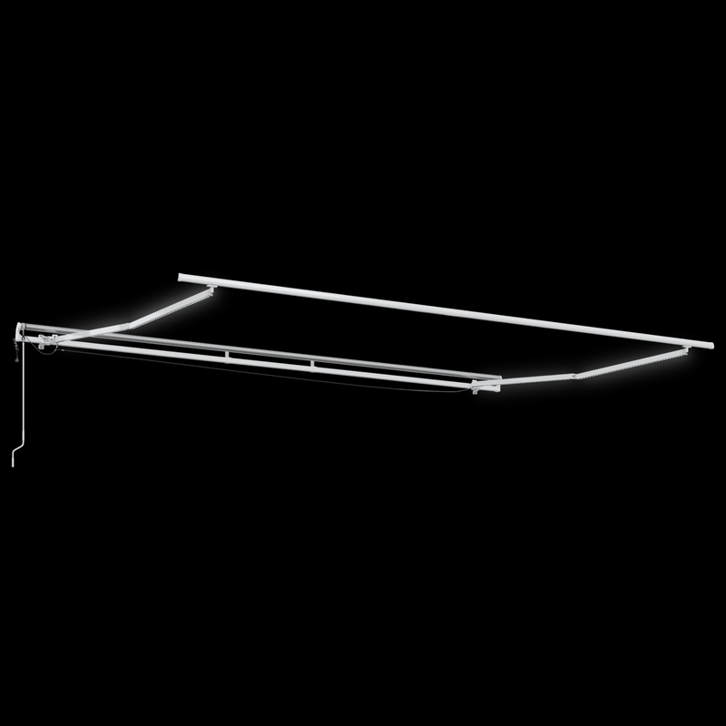 Casa si Gradina - Gradina si terasa - Umbrele si pavilioane - Umbrele - Copertina retractabila automata  cu LED Alb 500x300 cm - Infinity.ro