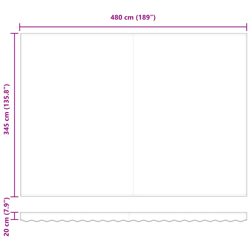 Casa si Gradina - Gradina si terasa - Umbrele si pavilioane - Pavilioane - Marchiza Retractabila Automata  cu LED Alb 500x350 cm - Infinity.ro