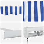 Casa si Gradina - Gradina si terasa - Umbrele si pavilioane - Pavilioane - Marchiza manuala alb si albastru 500x300 cm - Infinity.ro