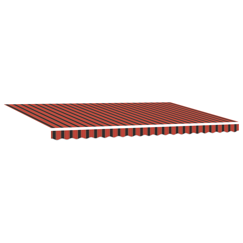 Casa si Gradina - Gradina si terasa - Umbrele si pavilioane - Umbrele - Copertina manuala retractabila cu LED portocalie si maro 500x350 cm - Infinity.ro