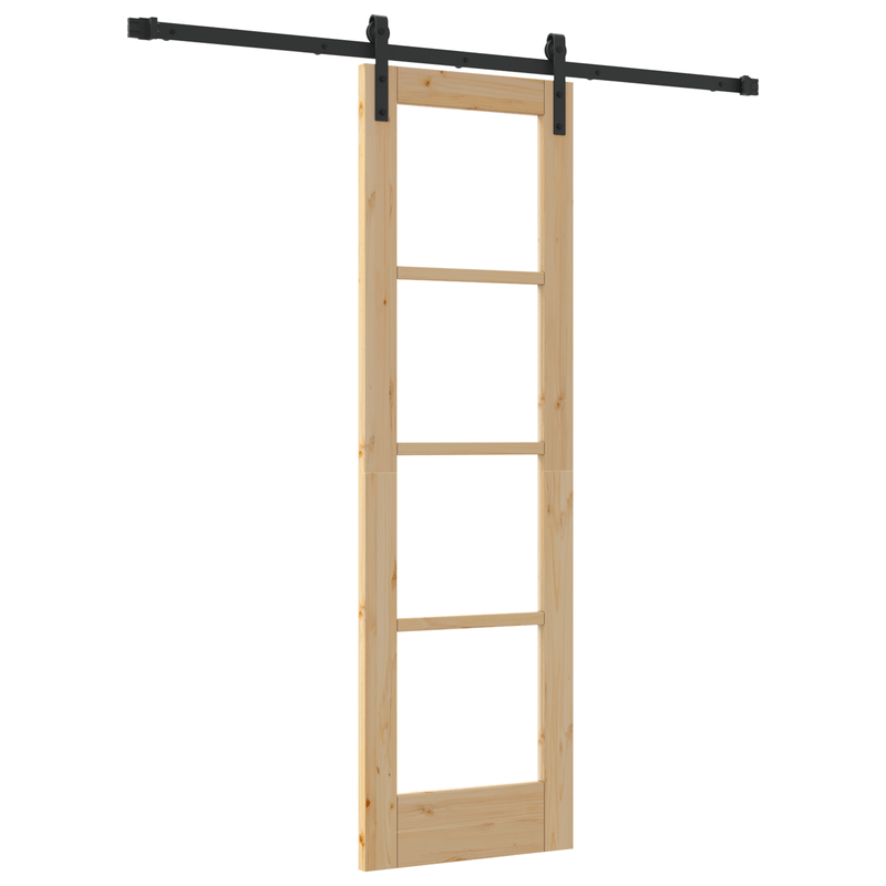 Casa si Gradina - Constructii - Usi interior, exterior si garaj - Usi interior - Usa glisanta  cu set de accesorii 'ORKDAL'din lemn solid si sticla - Infinity.ro