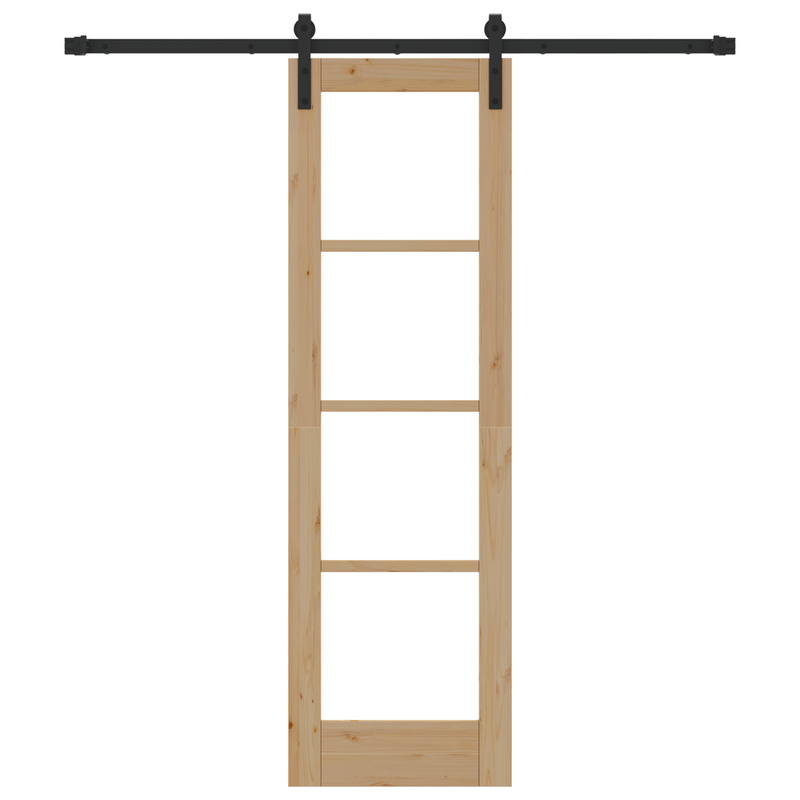 Casa si Gradina - Constructii - Usi interior, exterior si garaj - Usi interior - Usa glisanta  cu set de accesorii 'ORKDAL'din lemn solid si sticla - Infinity.ro