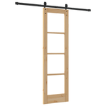 Casa si Gradina - Constructii - Usi interior, exterior si garaj - Usi interior - Usa glisanta  cu set de accesorii 'ORKDAL'din lemn solid si sticla - Infinity.ro