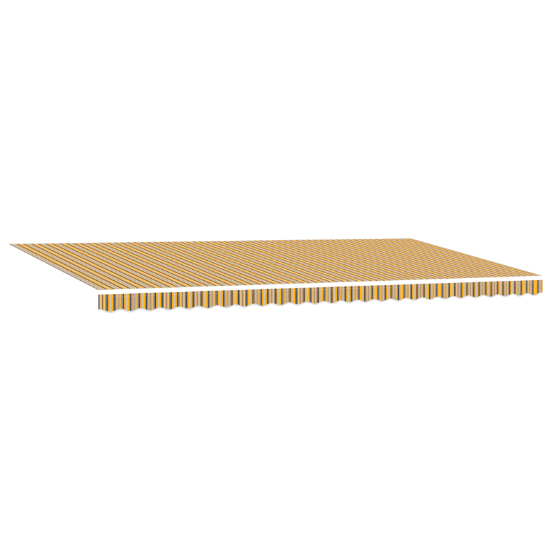 Casa si Gradina - Gradina si terasa - Umbrele si pavilioane - Umbrele - Copertina retractabila automata cu Dungi Multicolore 600x350 cm - Infinity.ro