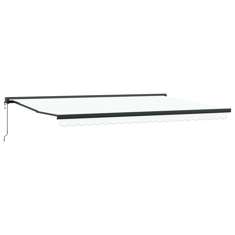 Casa si Gradina - Gradina si terasa - Umbrele si pavilioane - Umbrele - Copertina retractabila automata alba 500x300 cm - Infinity.ro