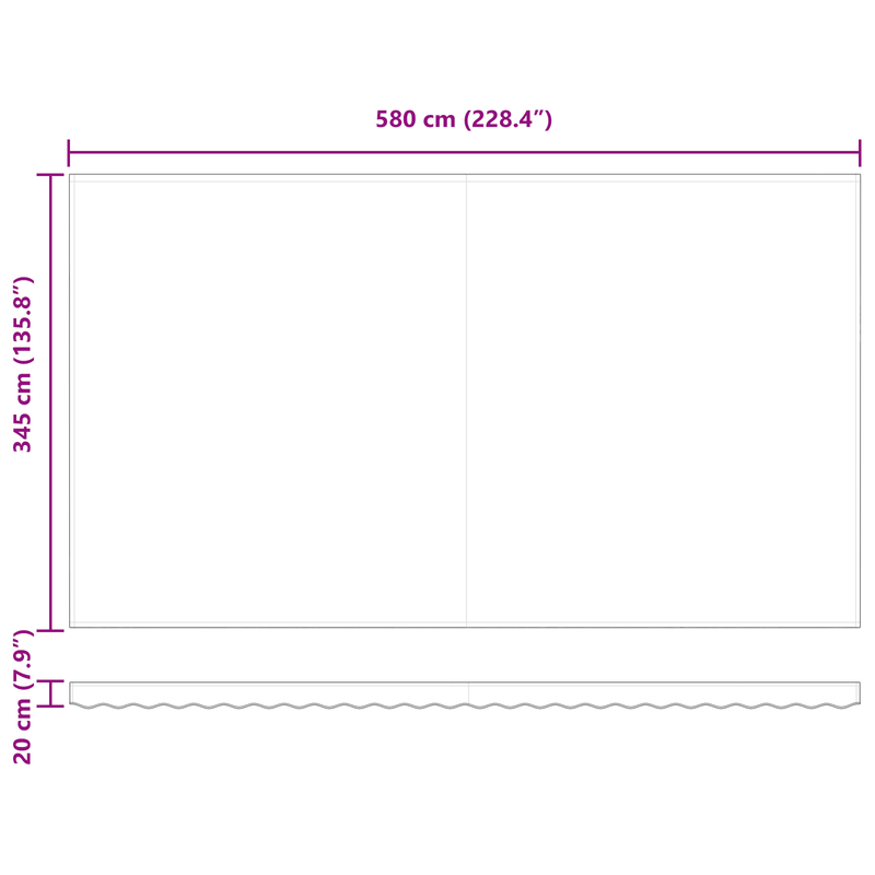 Casa si Gradina - Gradina si terasa - Umbrele si pavilioane - Umbrele - Copertina manuala retractabila cu LED Portocalie si Maro 600x350 cm - Infinity.ro