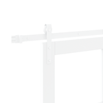 Casa si Gradina - Constructii - Usi interior, exterior si garaj - Usi interior - Usa glisanta cu set de accesorii 'ORKDAL'Alb Lemn Masiv & Sticla - Infinity.ro