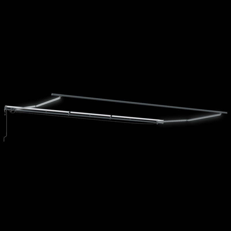 Casa si Gradina - Gradina si terasa - Umbrele si pavilioane - Umbrele - Copertina retractabila automata cu LED portocalie si maro 600x350 cm - Infinity.ro