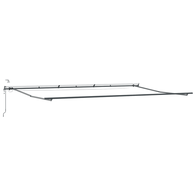 Casa si Gradina - Gradina si terasa - Umbrele si pavilioane - Umbrele - Copertina retractabila automata cu LED portocalie si maro 600x350 cm - Infinity.ro