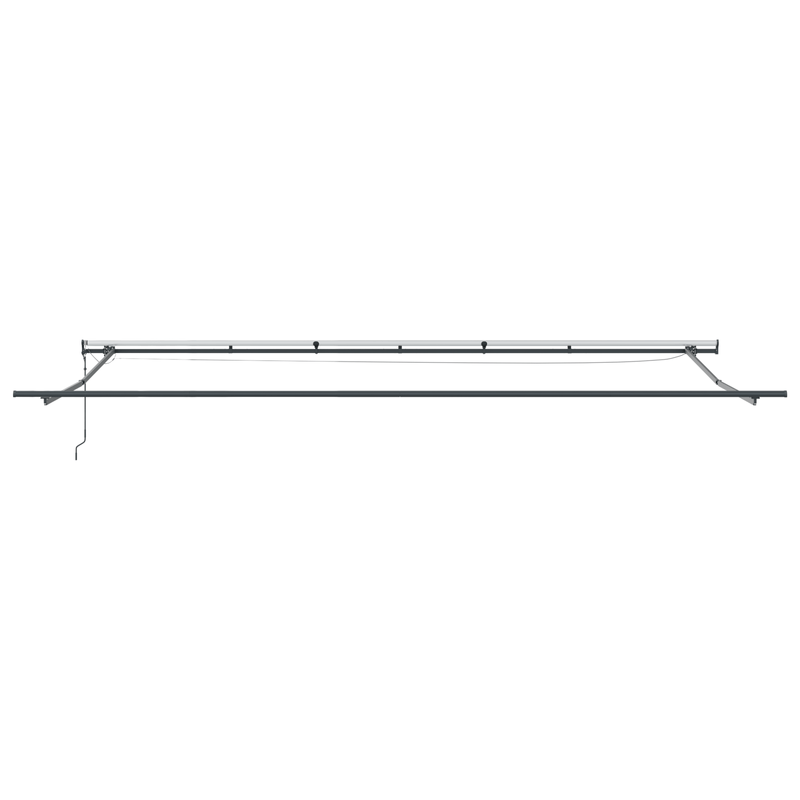 Casa si Gradina - Gradina si terasa - Umbrele si pavilioane - Umbrele - Copertina retractabila automata cu LED portocalie si maro 600x350 cm - Infinity.ro