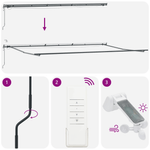 Casa si Gradina - Gradina si terasa - Umbrele si pavilioane - Umbrele - Copertina retractabila automata cu LED portocalie si maro 600x350 cm - Infinity.ro