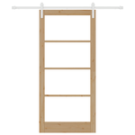 Casa si Gradina - Constructii - Usi interior, exterior si garaj - Usi interior - Usa glisanta  cu set de hardware 'ORKDAL'din lemn masiv si sticla - Infinity.ro