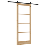 Casa si Gradina - Constructii - Usi interior, exterior si garaj - Usi interior - Usa glisanta cu set hardware 'ORKDAL'din lemn masiv si sticla - Infinity.ro