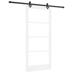 Casa si Gradina - Constructii - Usi interior, exterior si garaj - Usi interior - Usa Glisanta  cu Set Hardware 'ORKDAL'Alb din Lemn Solid si Sticla - Infinity.ro