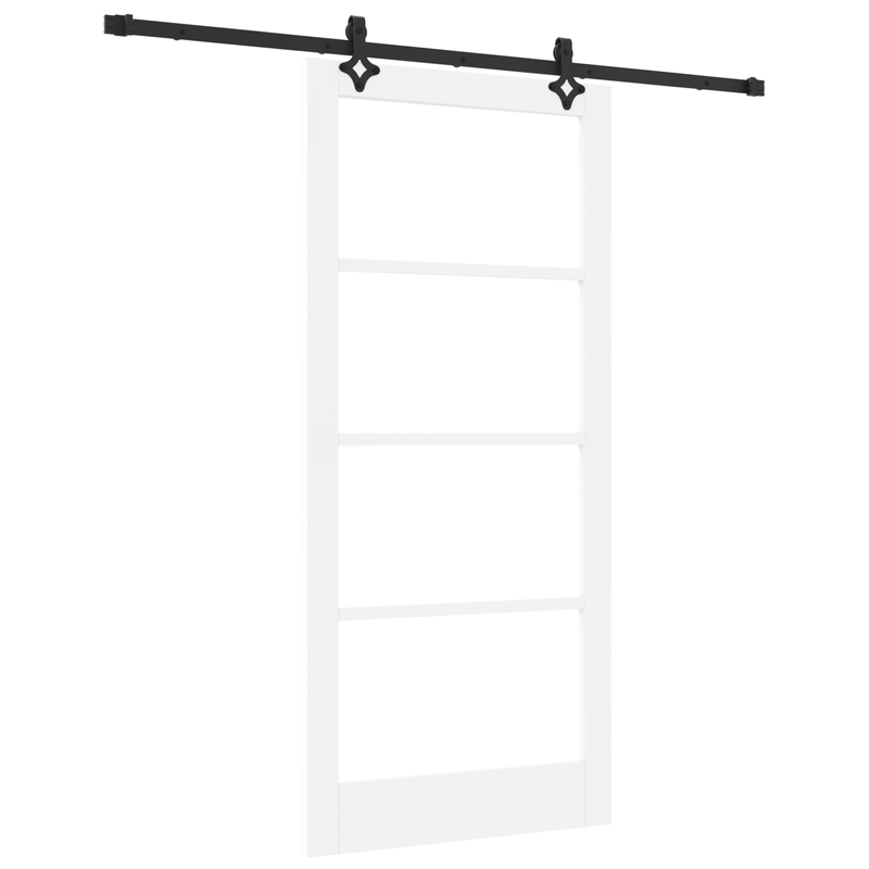Casa si Gradina - Constructii - Usi interior, exterior si garaj - Usi interior - Usa Glisanta  cu Set Hardware 'ORKDAL'Alb din Lemn Solid si Sticla - Infinity.ro