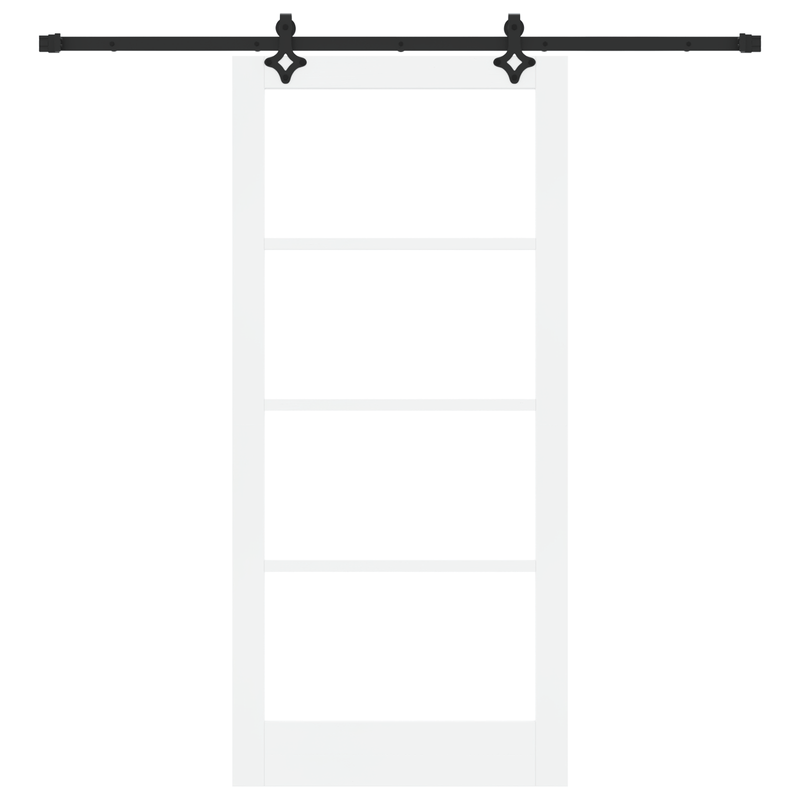 Casa si Gradina - Constructii - Usi interior, exterior si garaj - Usi interior - Usa Glisanta  cu Set Hardware 'ORKDAL'Alb din Lemn Solid si Sticla - Infinity.ro