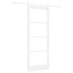Casa si Gradina - Constructii - Usi interior, exterior si garaj - Usi interior - Usa glisanta  cu set de hardware 'ORKDAL'Alb Lemn Masiv & Sticla - Infinity.ro