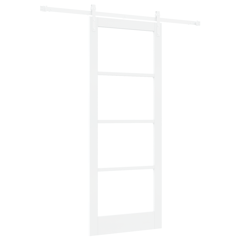 Casa si Gradina - Constructii - Usi interior, exterior si garaj - Usi interior - Usa glisanta  cu set de hardware 'ORKDAL'Alb Lemn Masiv & Sticla - Infinity.ro