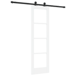 Casa si Gradina - Constructii - Usi interior, exterior si garaj - Usi interior - Usa Mobila  cu Set de Accesorii 'ORKDAL'Alb Lemn Masiv & Sticla - Infinity.ro