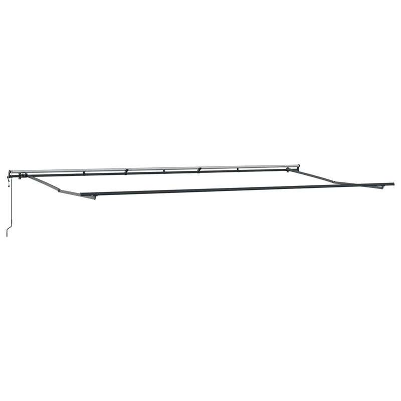 Casa si Gradina - Gradina si terasa - Umbrele si pavilioane - Umbrele - Copertina retractabila automata cu dungi multicolore 600x350 cm - Infinity.ro
