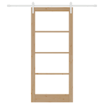 Casa si Gradina - Constructii - Usi interior, exterior si garaj - Usi interior - Usa Glisanta  cu Set Hardware "ORKDAL" Lemn Masiv si Sticla - Infinity.ro